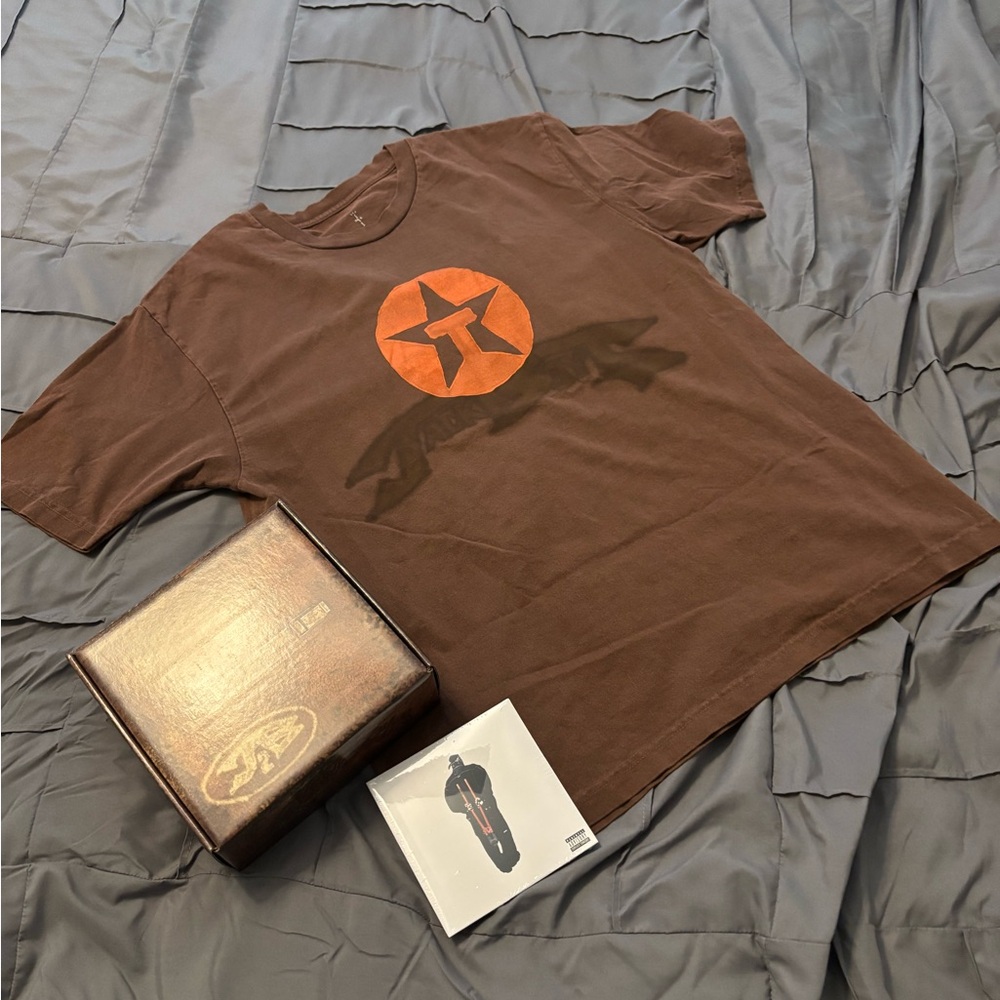 Jack boys 2 Pack A1 Cactus Jack by Travis Scott Brown and Orange Tee